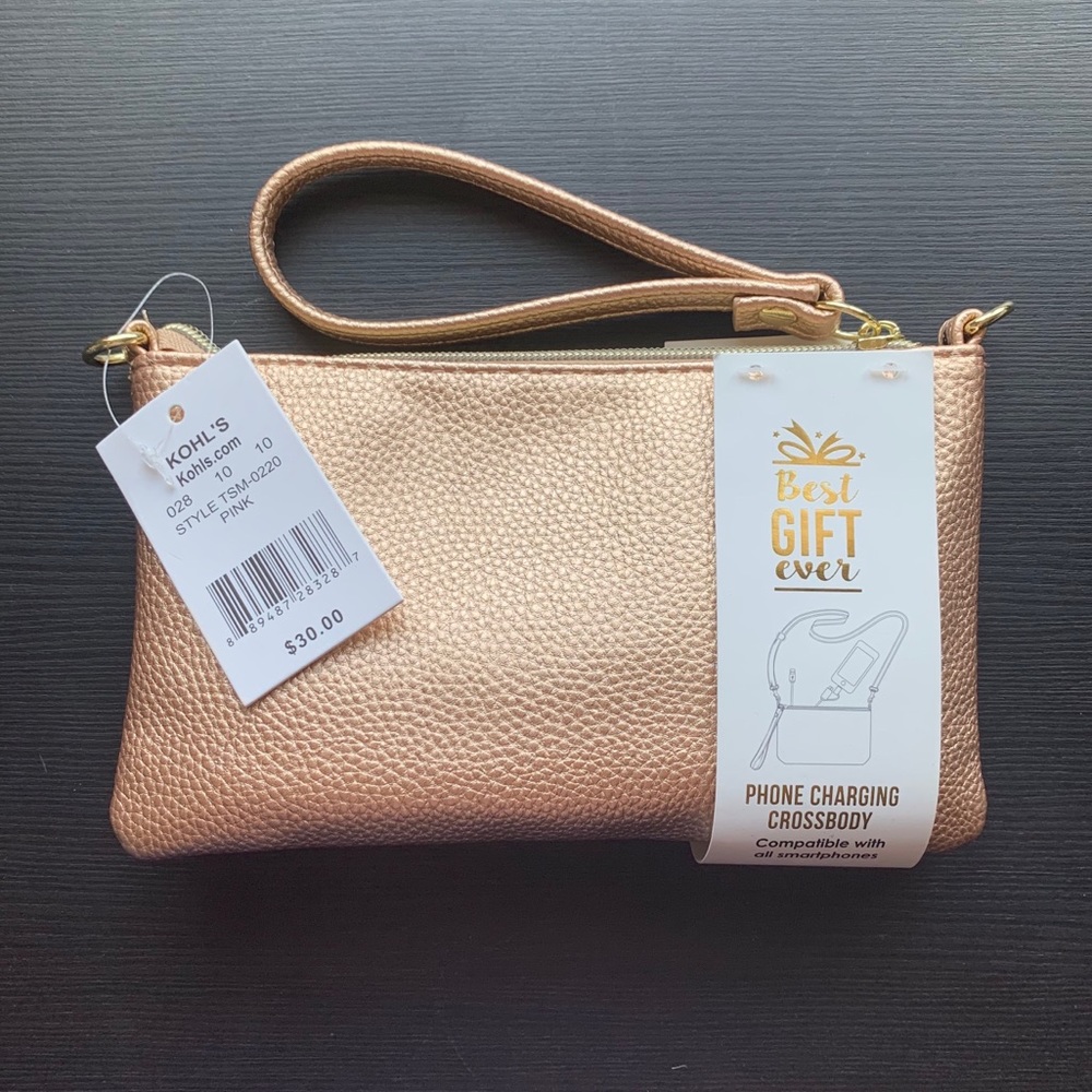 Phone Charging Wristlet/Crossbody